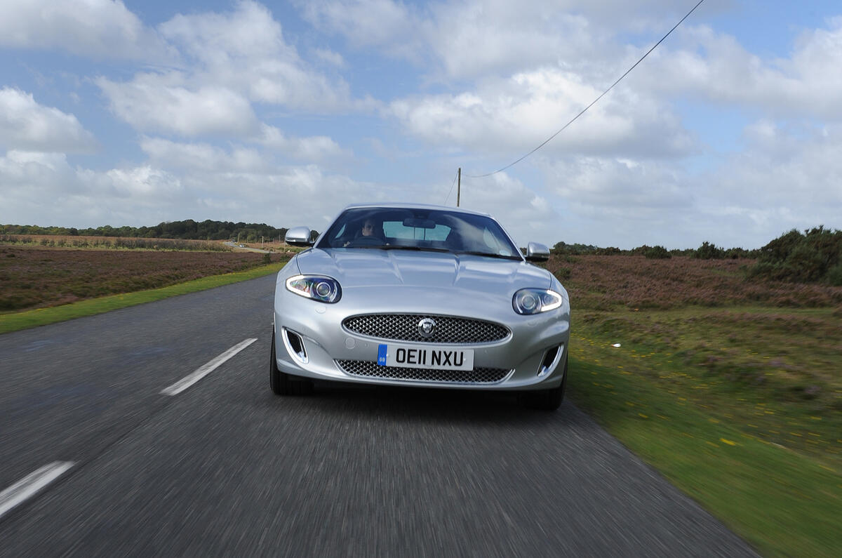 Given the performance on offer, ride quality is very good The 542bhp Jaguar XK