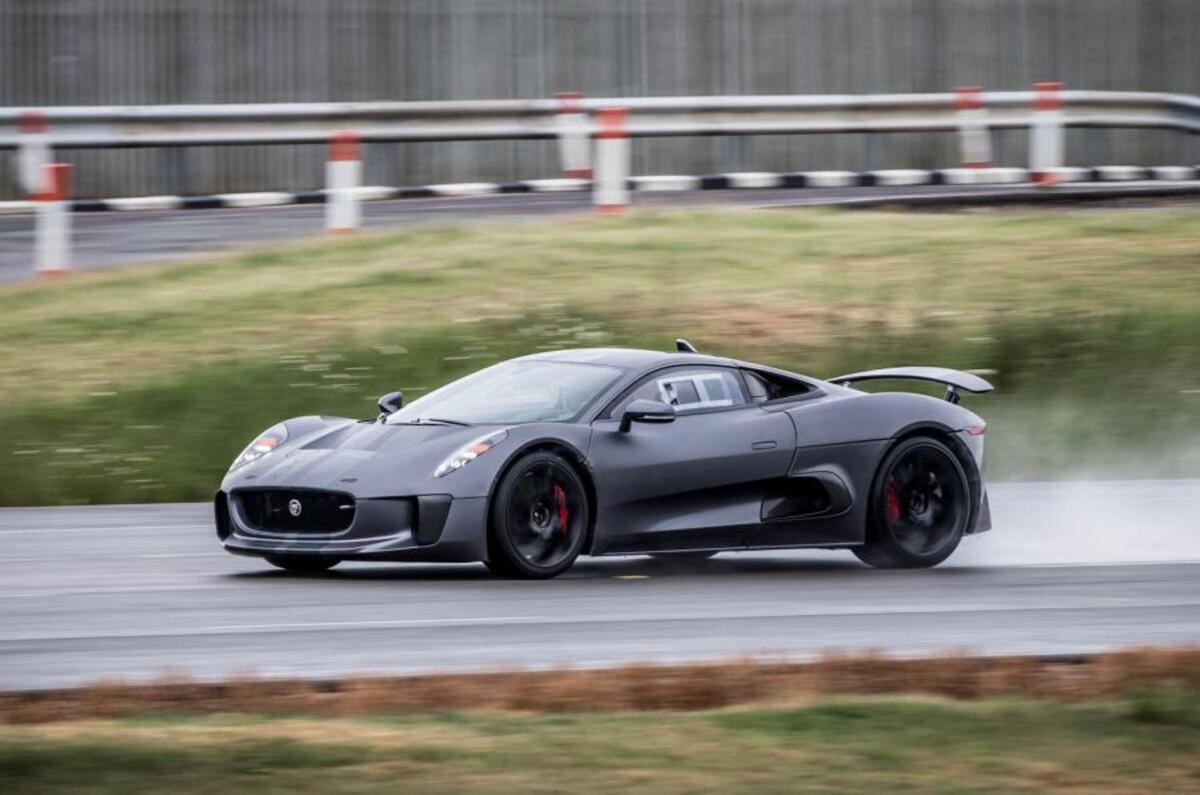 Jaguar C-X75 on track