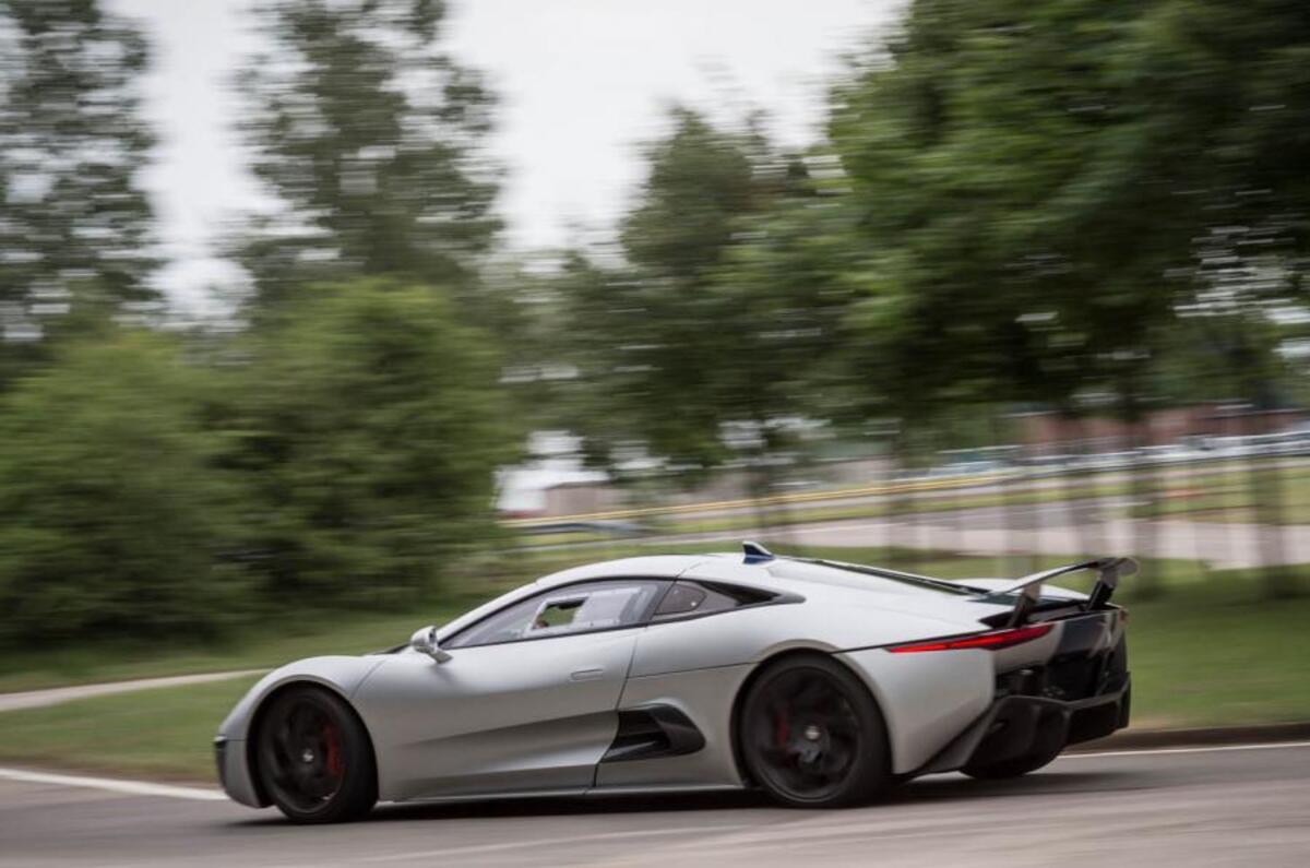 Jaguar C-X75 rear cornering