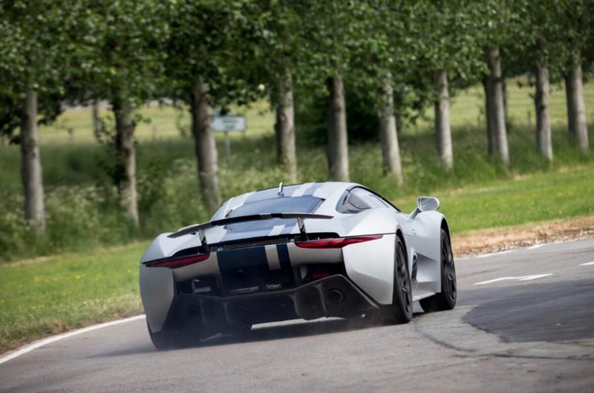 Jaguar C-X75 hard rear cornering