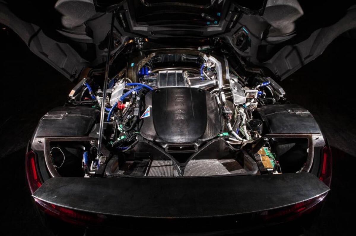 The hybrid Jaguar C-X75 engine