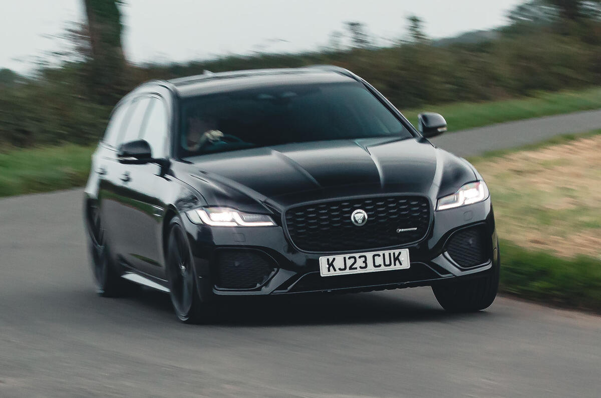 Jaguar XF Sportbrake front three quarter lead Jaguar XF Sportbrake front three quarter lead