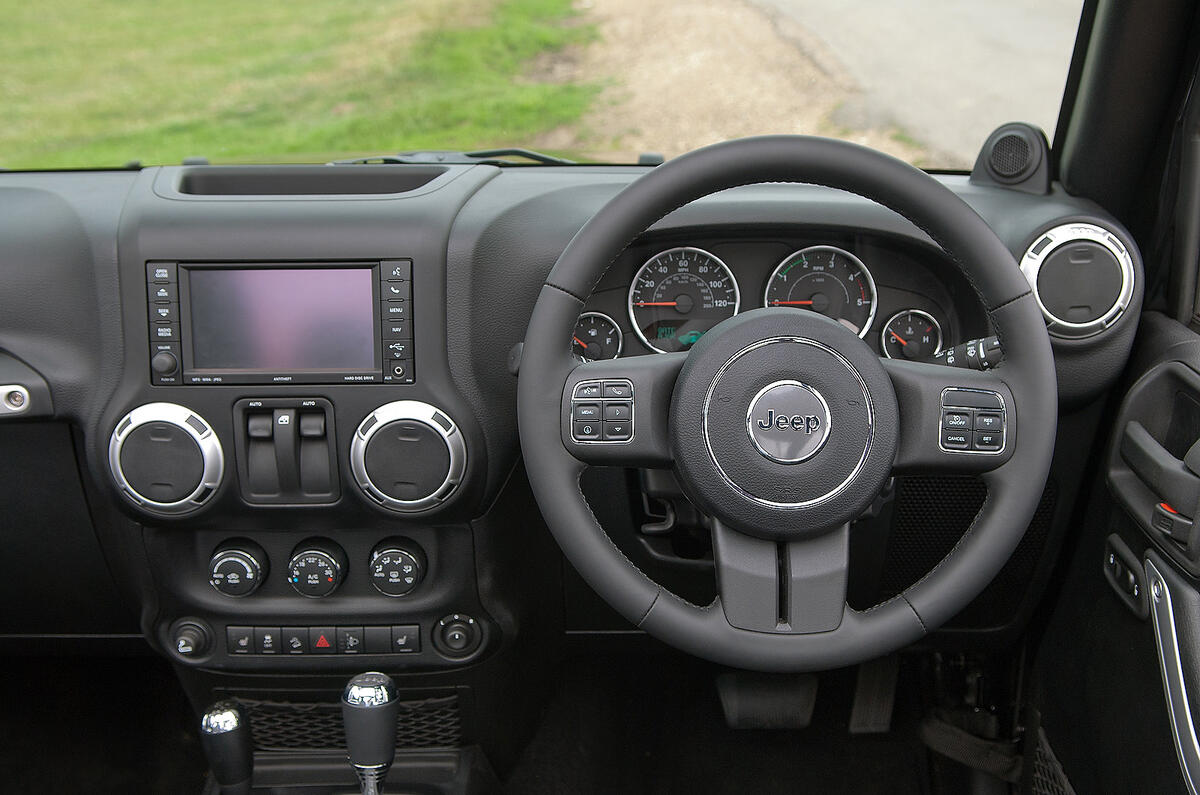 Jeep Wrangler dashboard
