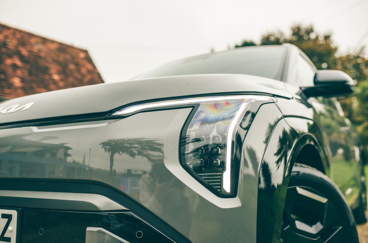 Kia EV3 review 2024 04 headlights