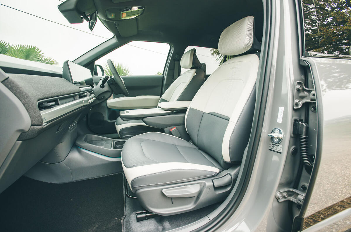 Kia EV3 review 2024 16 front seats
