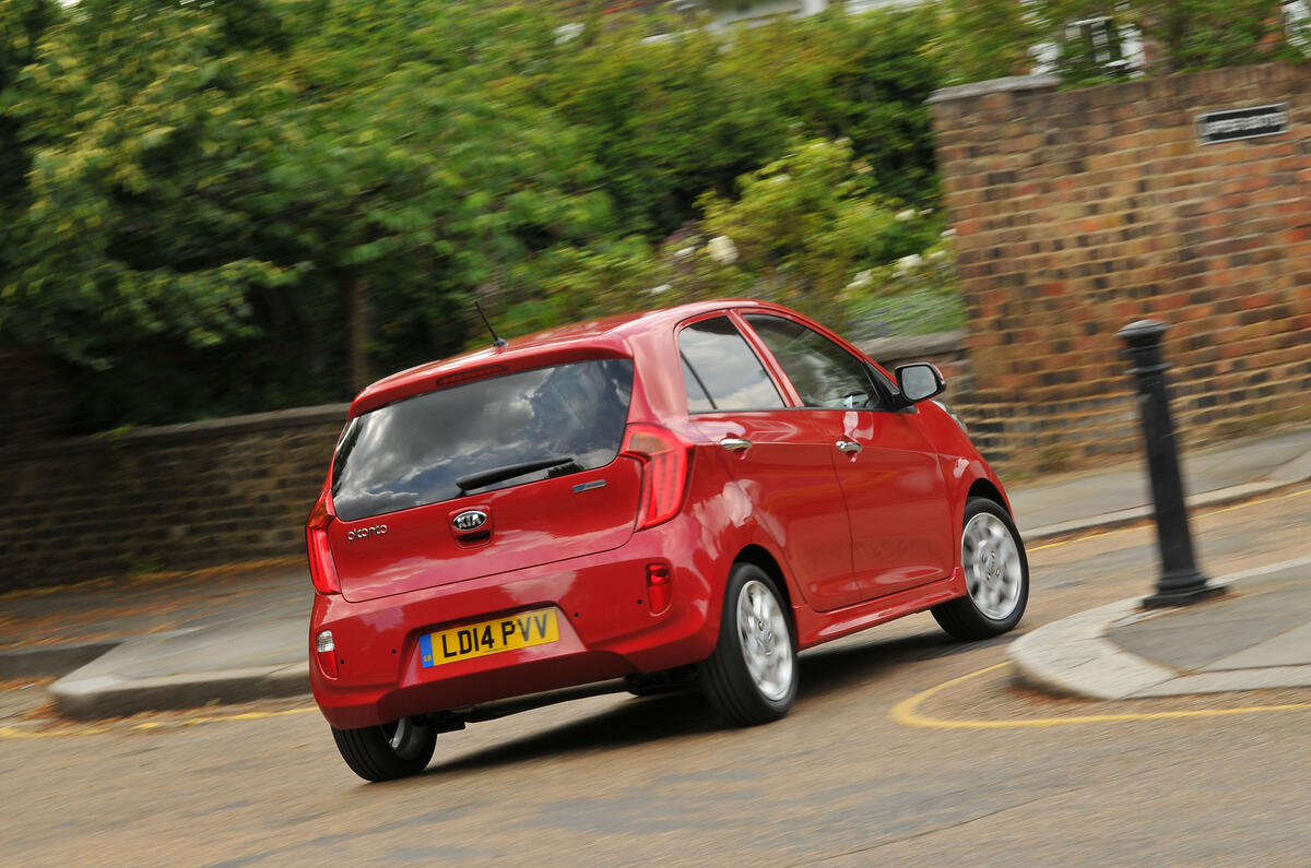 Kia Picanto rear cornering