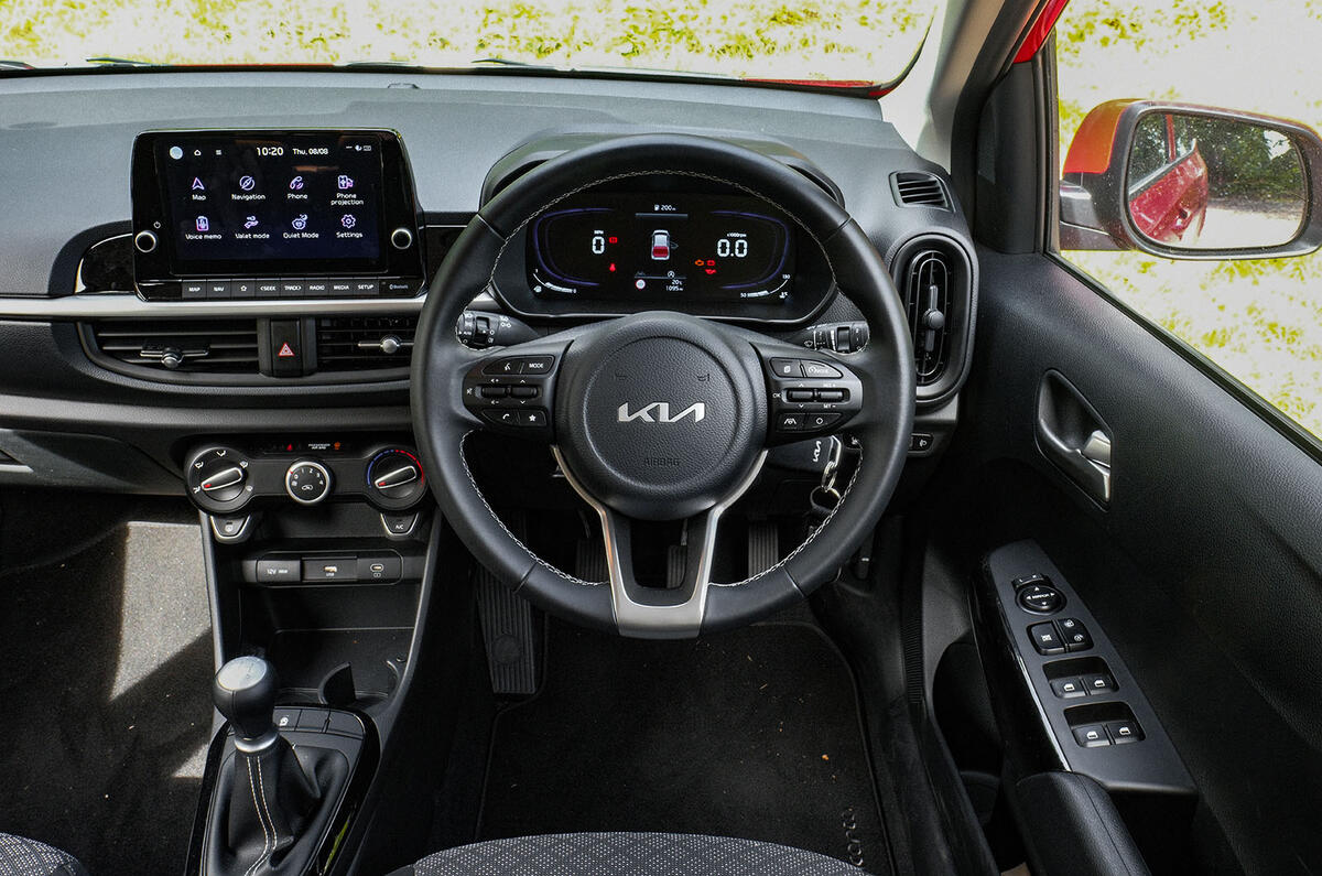 Kia Picanto review 2024 08 dash