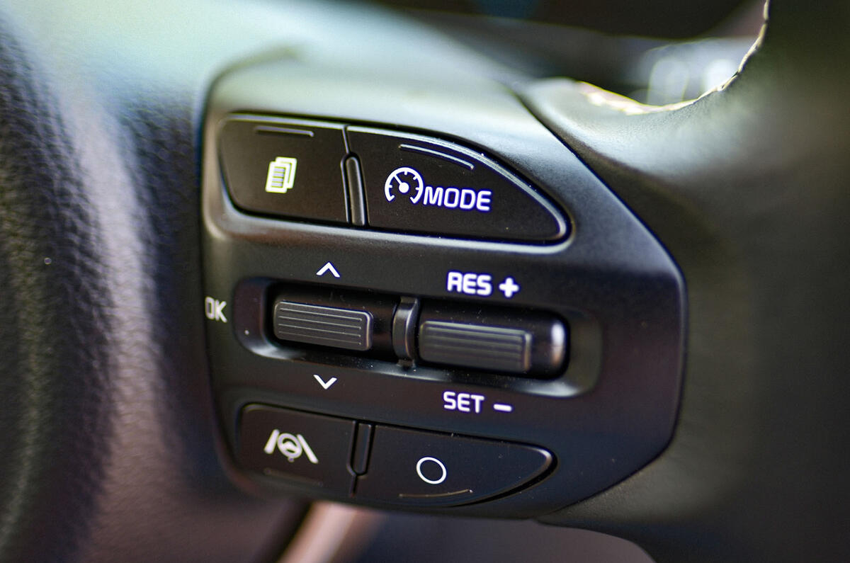 Kia Picanto review 2024 11 steering wheel buttons