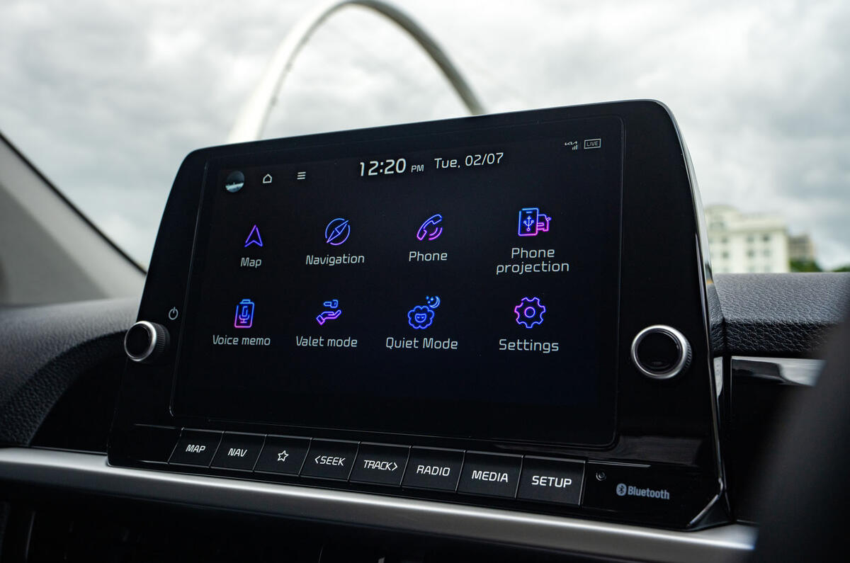 Kia Picanto review 2024 12 infotianment