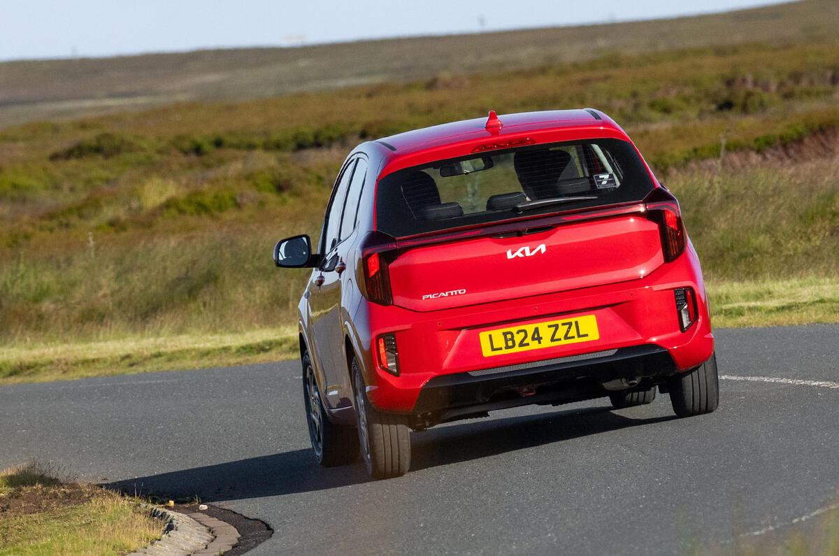 Kia Picanto review 2024 26 rear cornering
