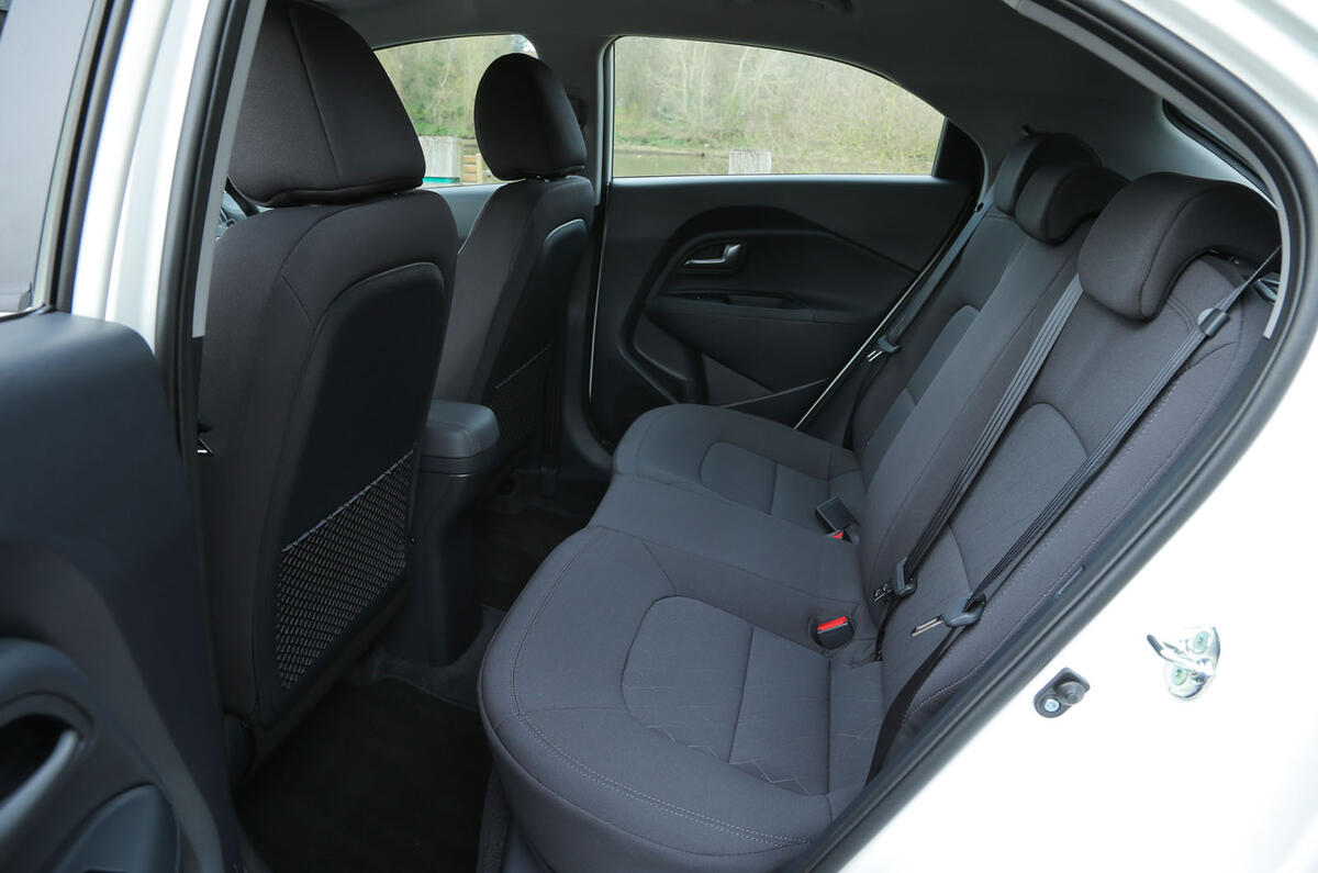 Kia Rio rear seats