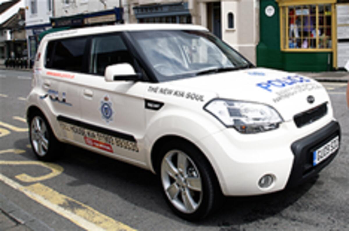 Kia Soul police car
