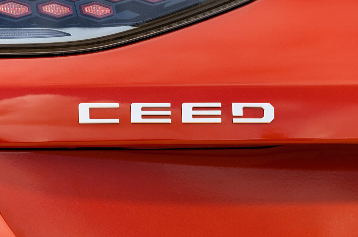 Kia Ceed review   rear badge Kia Ceed review   rear badge
