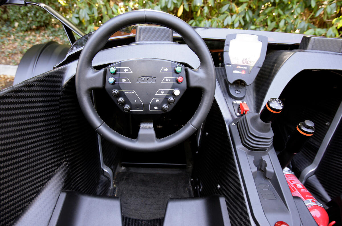 KTM X-Bow dashboard