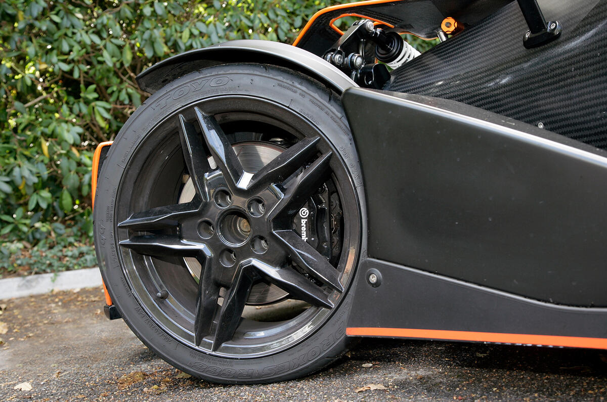 KTM X-Bow black alloy wheels