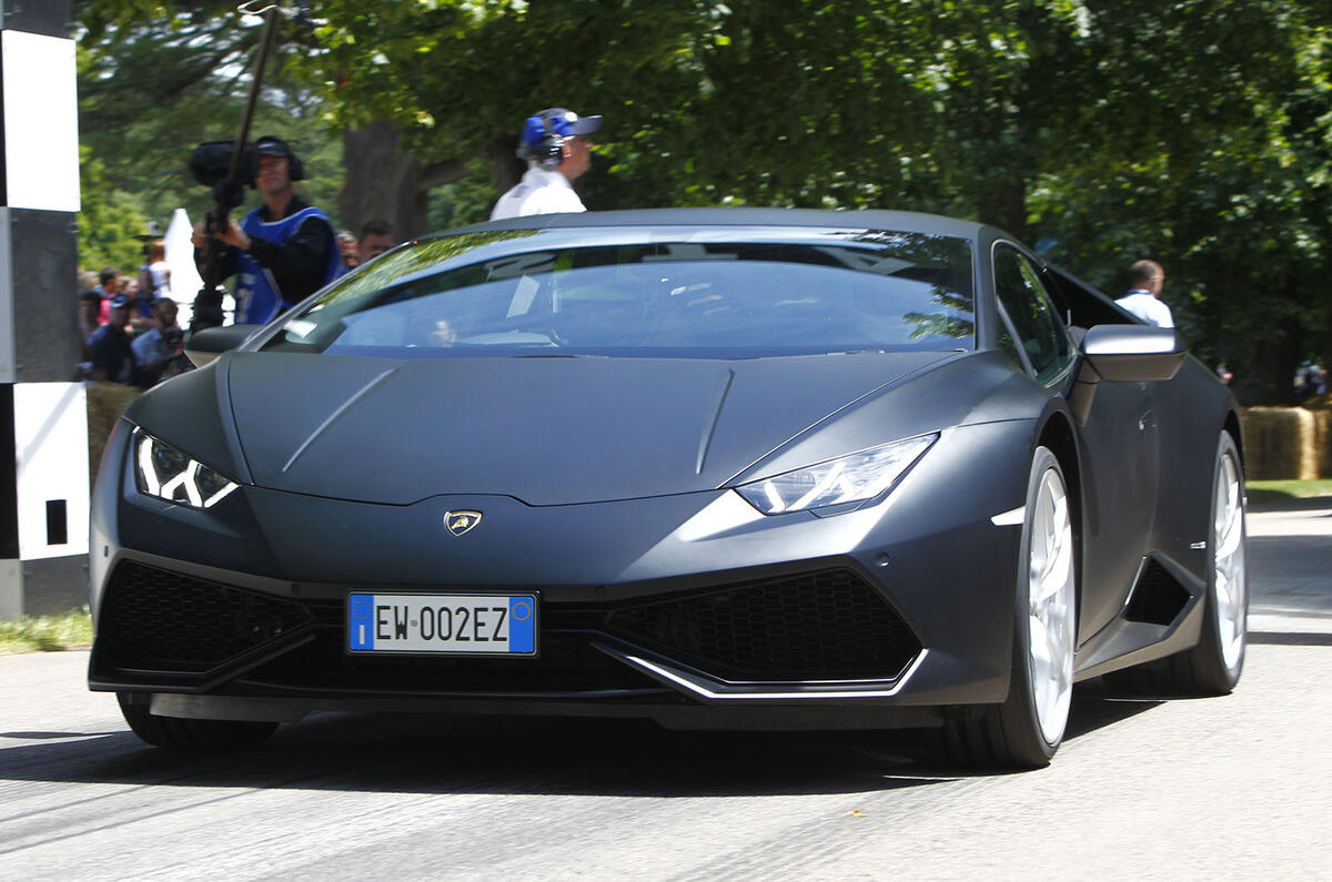 no title Tackling Goodwood's famous hill climb in a Lamborghini Huracan