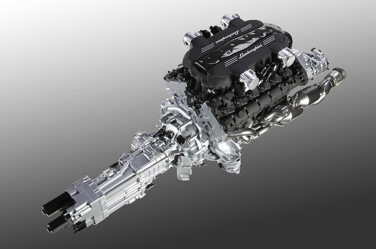 no title Lambo's new V12 in detail
