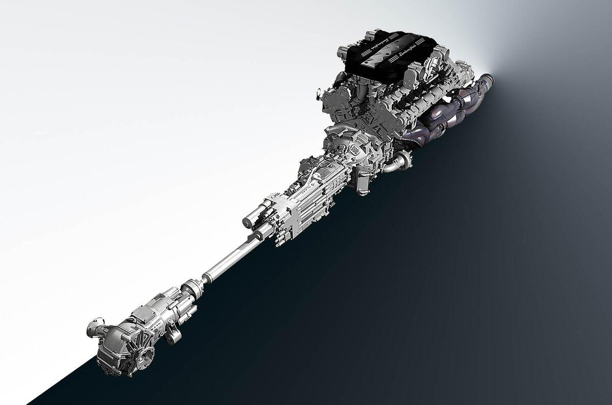no title Lambo's new V12 in detail