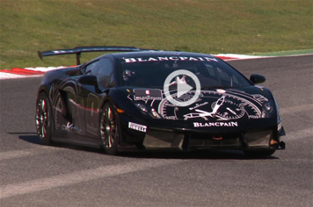 Lambo Super Trofeo test - video