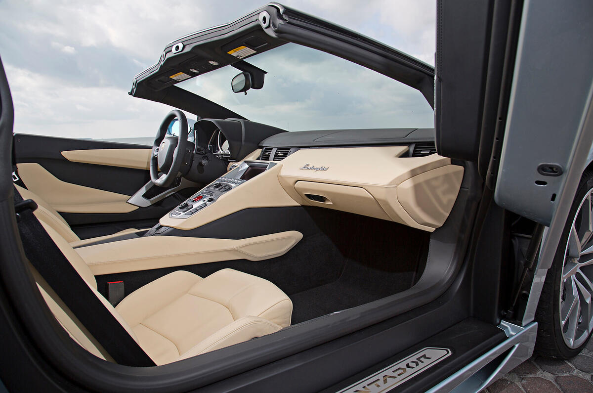 Lamborghini Aventador Roadster interior