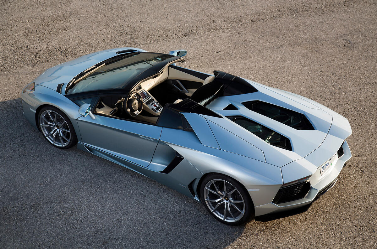 Lamborghini Aventador Roadster rear view