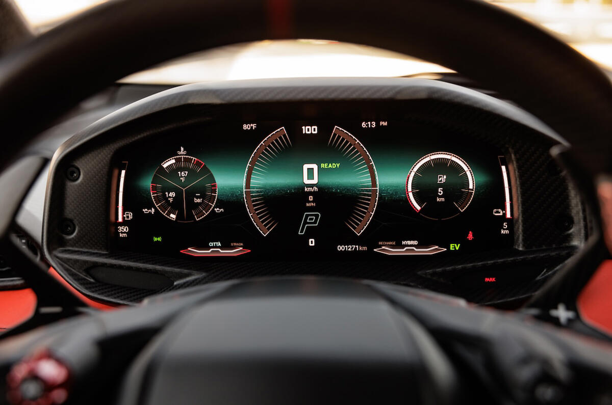 lamborghini temerario instruments