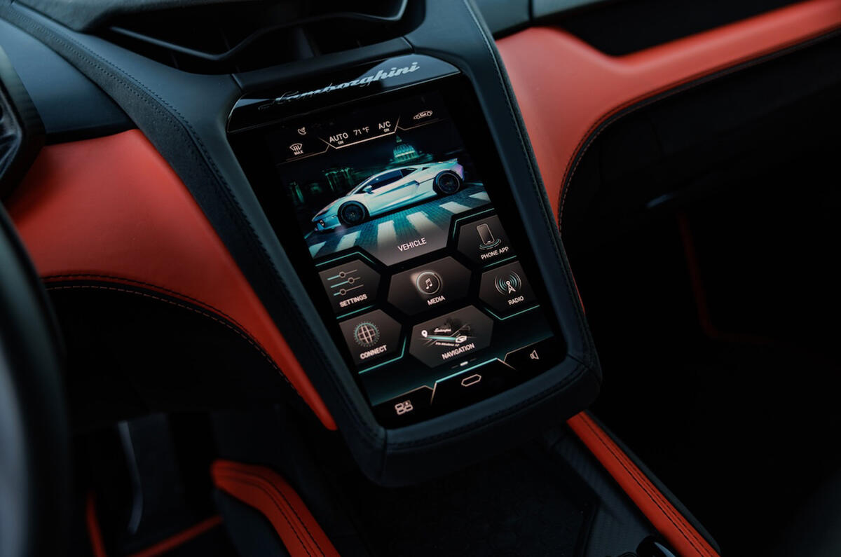 lamborghini temerario infotainment
