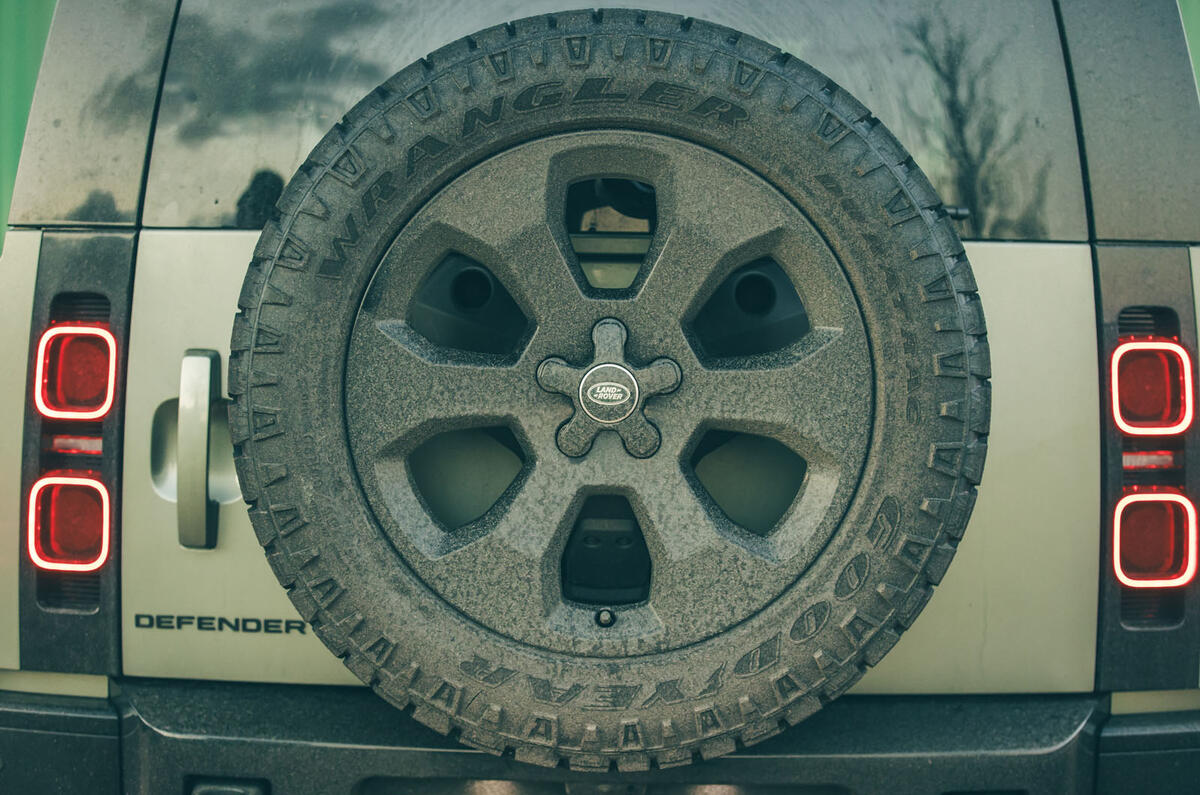 Land Rover Defender review 2024 11 spare wheel