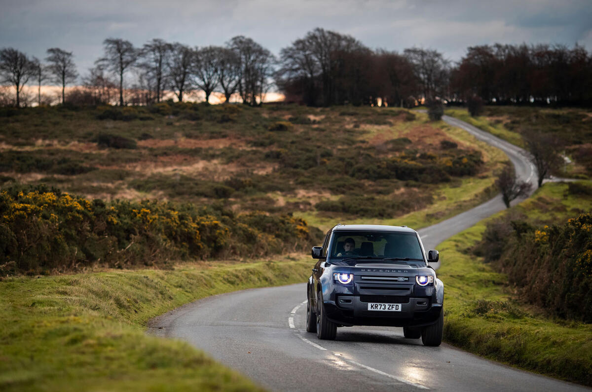 land rover defender v8 130 review 2023 16 dynamic front