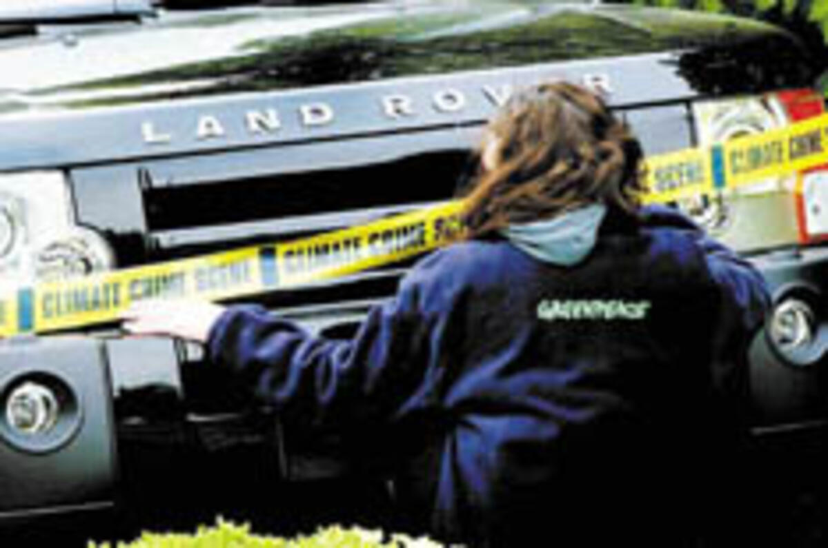 Greenpeace invades Land Rover factory