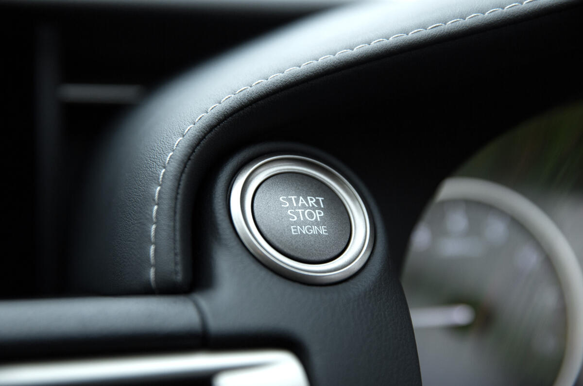 Lexus IS ignition button