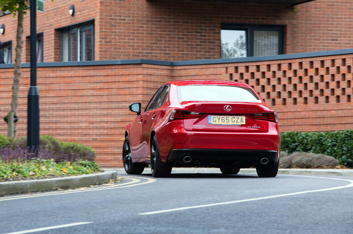 Lexus IS rear cornering