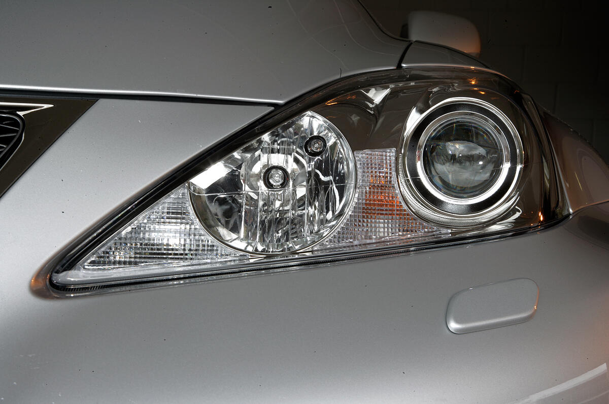 High-intensity lights are among the brightest available on any road car  Lexus IS-F bi-xenon headlights
