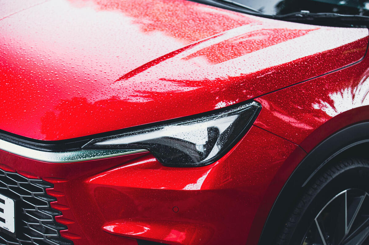 lexus lbx review 2024 04 headlights