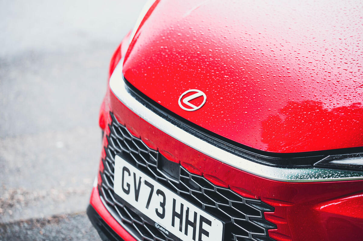 lexus lbx review 2024 05 grill