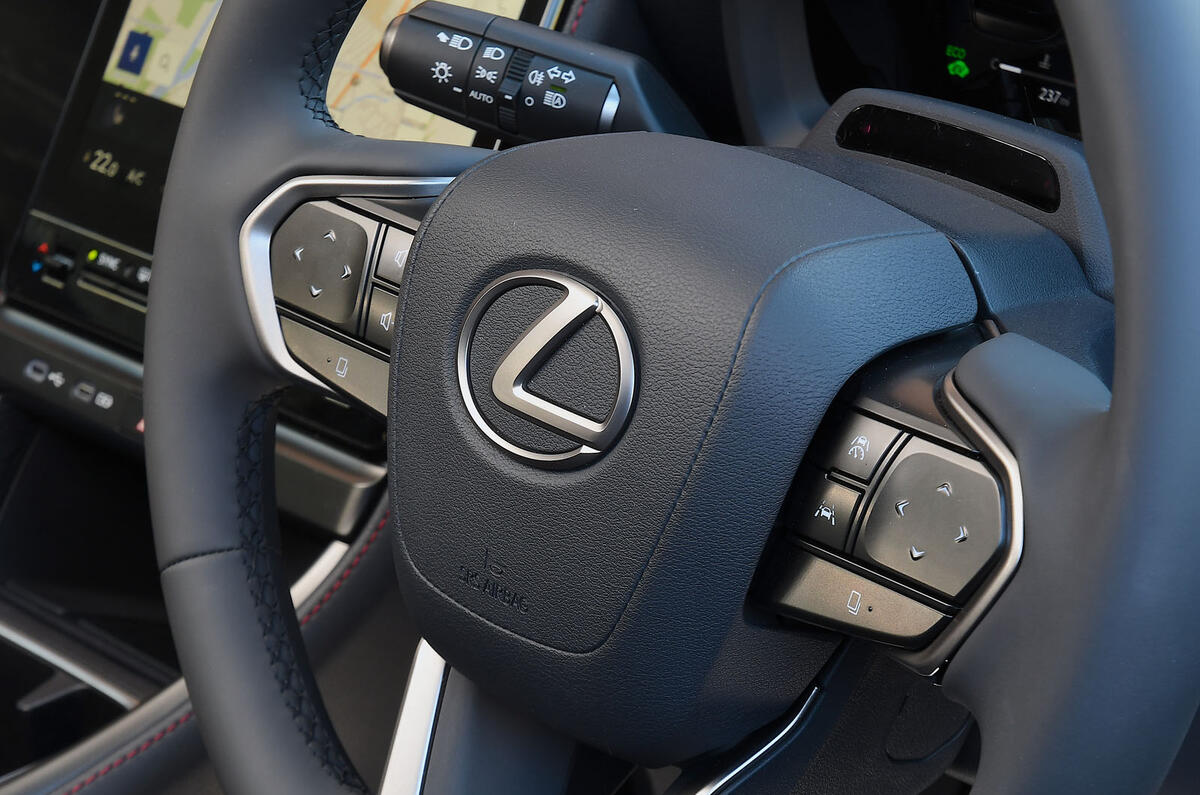 lexus lbx review 2024 12 steering wheel