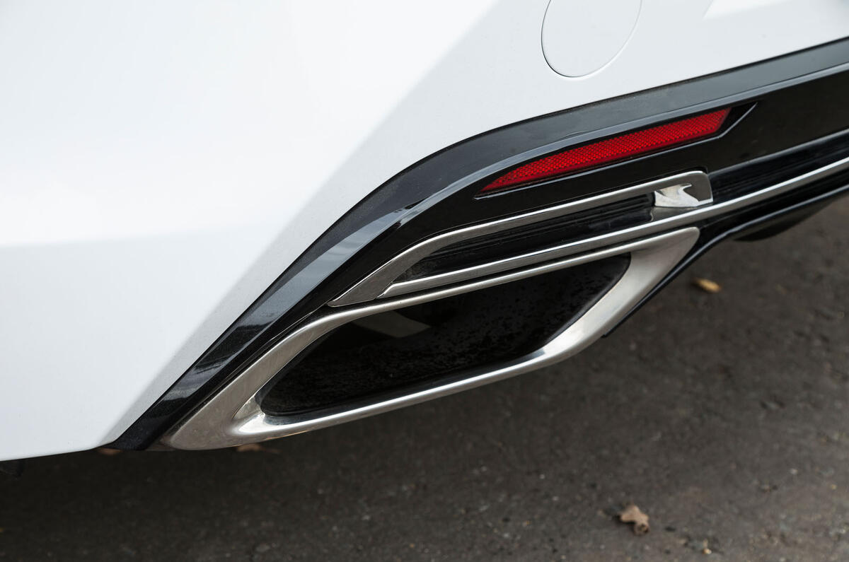 Lexus LC500 chrome dual exhaust system