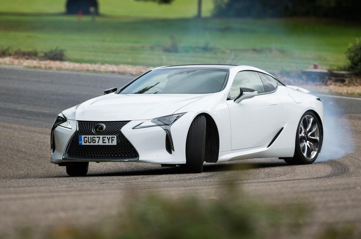 Lexus LC500 drifting