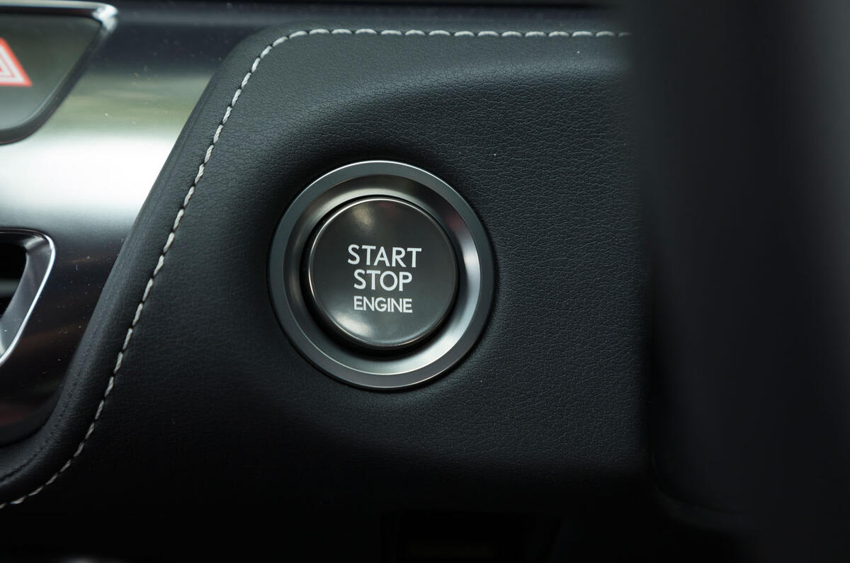 Lexus LC500 ignition button