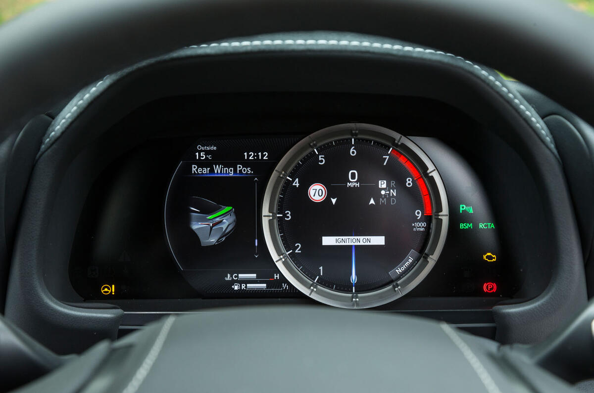 Lexus LC500 instrument cluster
