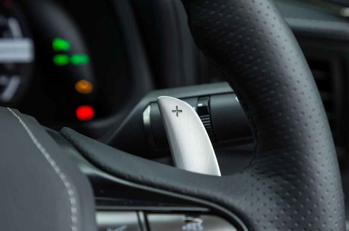 Lexus LC500 paddle shifters