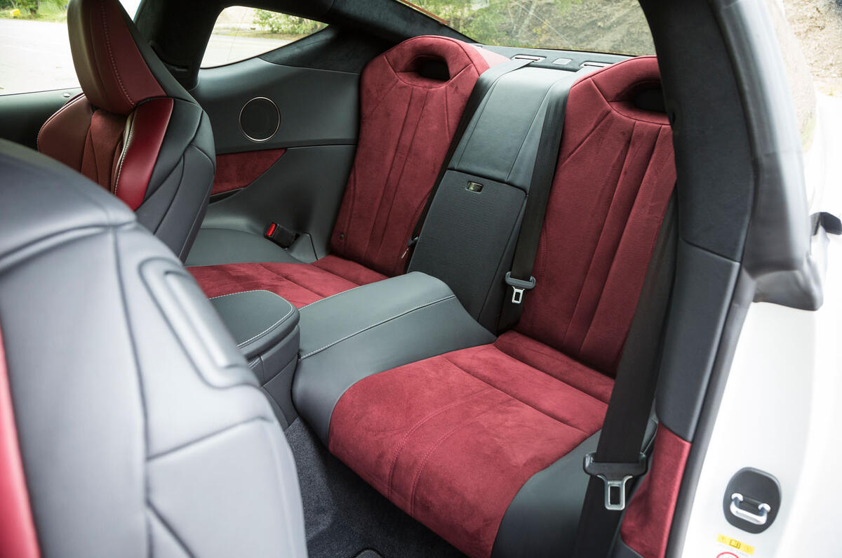Lexus LC500 rear seats
