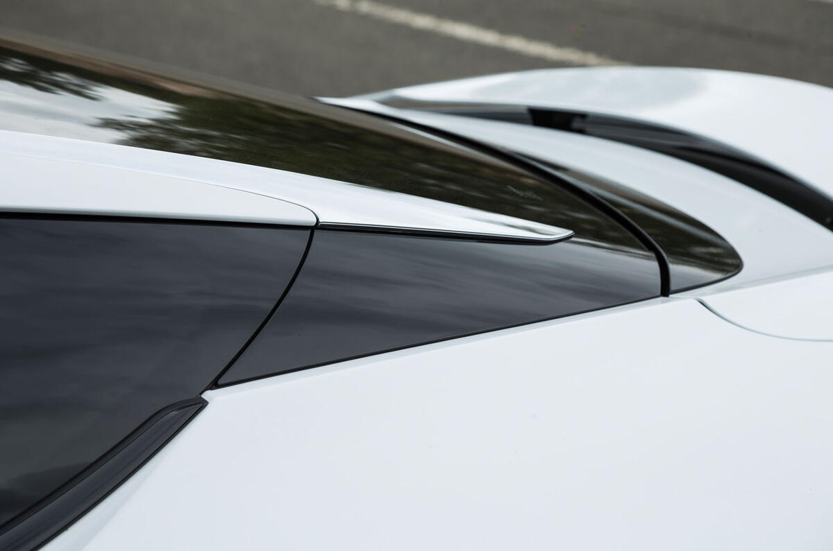 Lexus LC500 sloping roofline