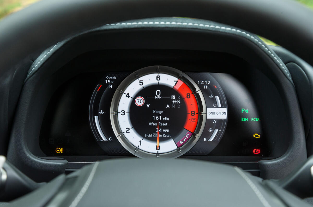 Lexus LC500 sports instruments