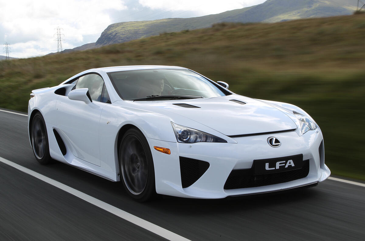 The LFA is outperformed by the 458 Italia, Gallardo LP560-4, Mercedes SLS and Porsche 911 Turbo S Lexus LFA front quarter