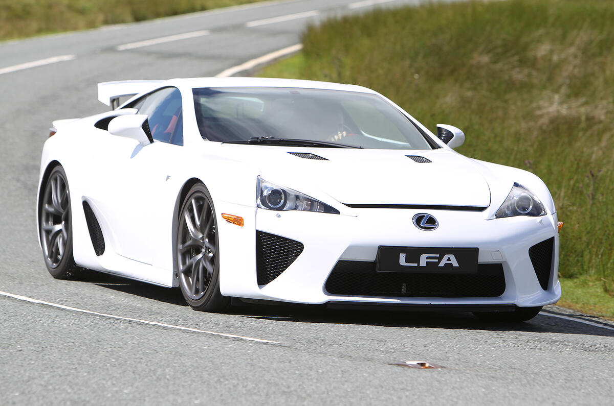 LFA’s dynamics are at their best on smooth surfaces, not B-roads Lexus LFA cornering