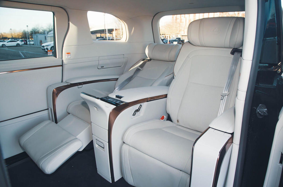 lexus lm review 2024 14 reclined seat lexus lm review 2024 14 reclined seat