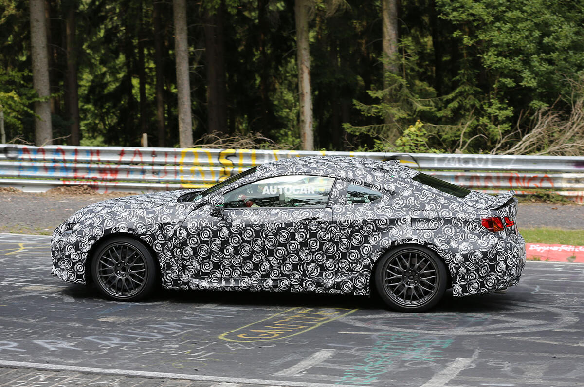 Lexus RC-F coupe spotted testing in Germany Lexus RC-F coupe spotted testing in Germany