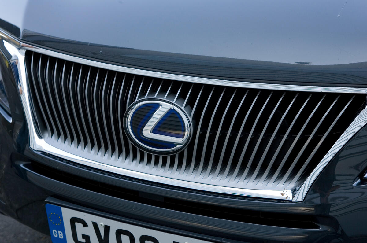 The front grille is more elaborate and recognisable than ever Lexus RX front grille