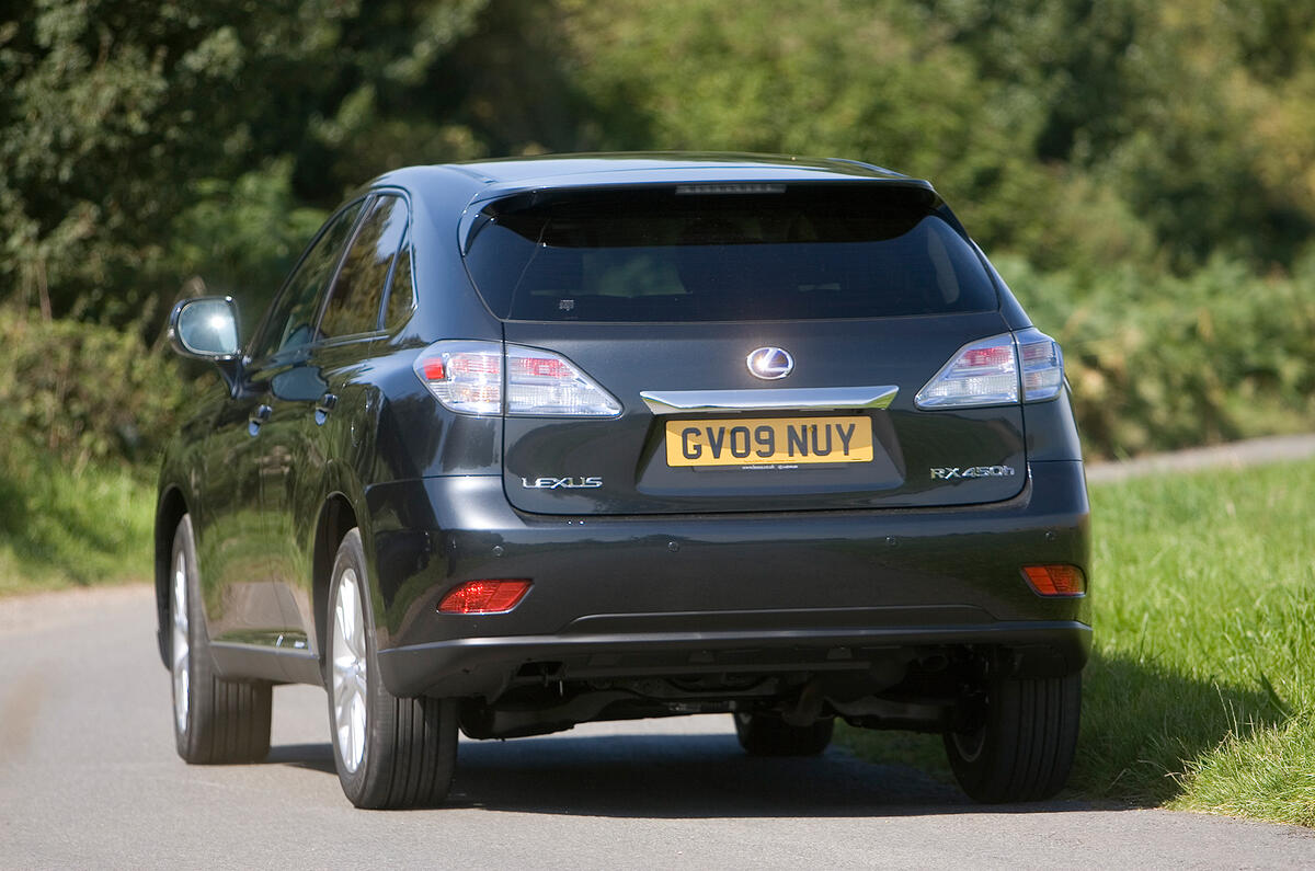 In the wet you may experience understeer before the ESP kicks in Lexus RX rear cornering